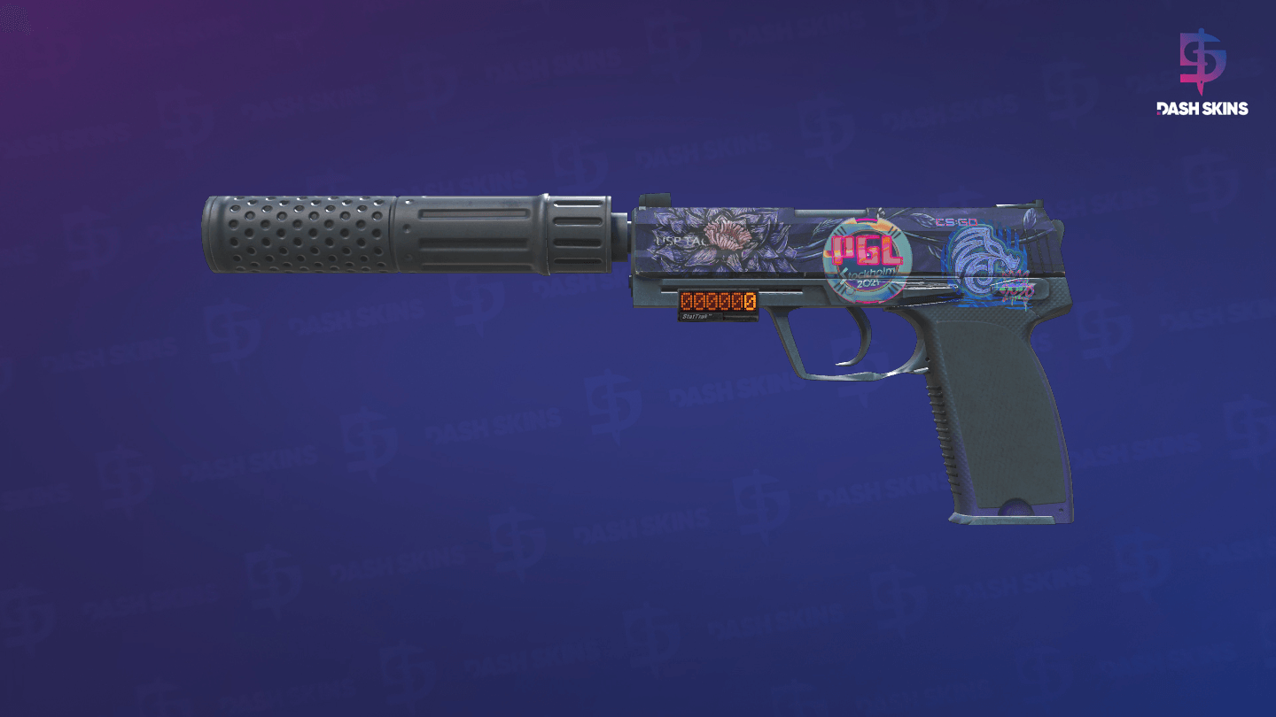StatTrak™ USP-S | Black Lotus (Field-Tested) Screenshot Playside