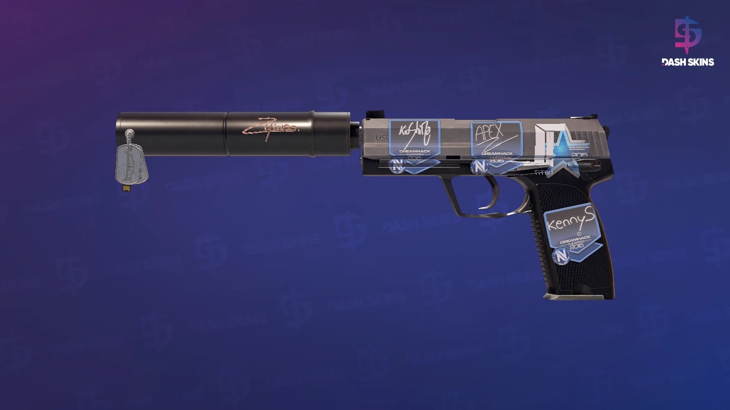 USP-S | Stainless (Minimal Wear) Screenshot Playside