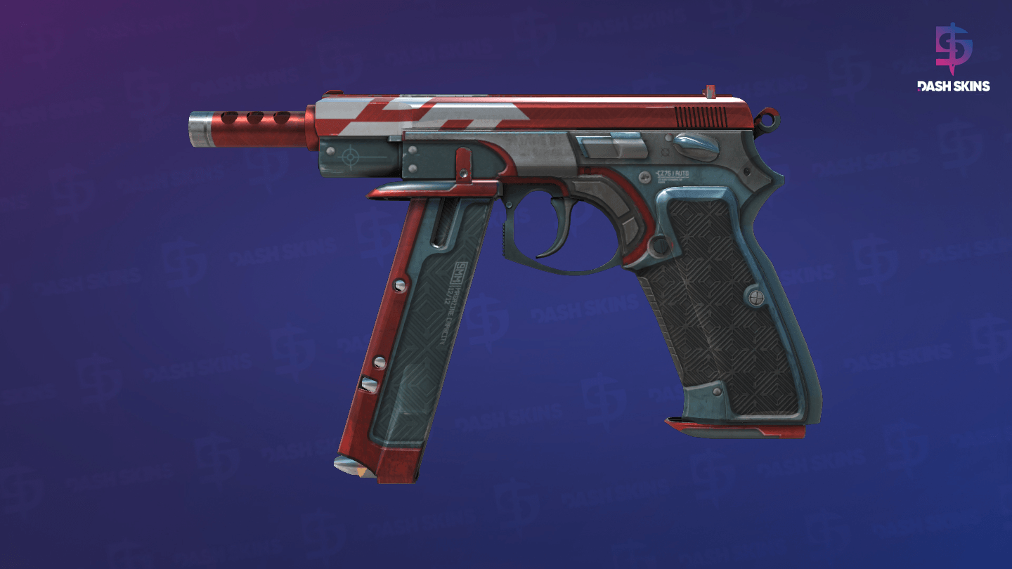 CZ75-Auto | Red Astor (Minimal Wear) Screenshot Playside
