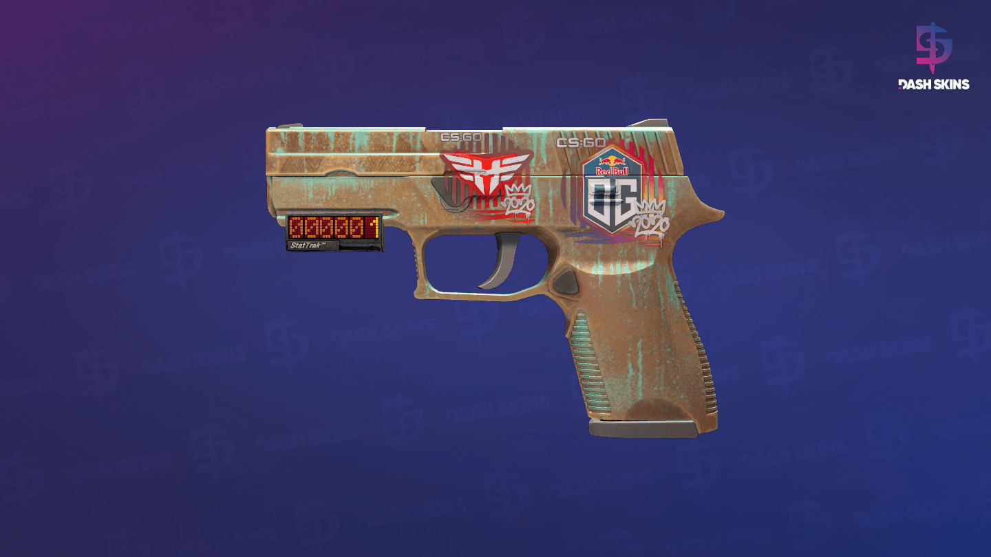 StatTrak™ P250 | Verdigris (Minimal Wear) Screenshot Playside
