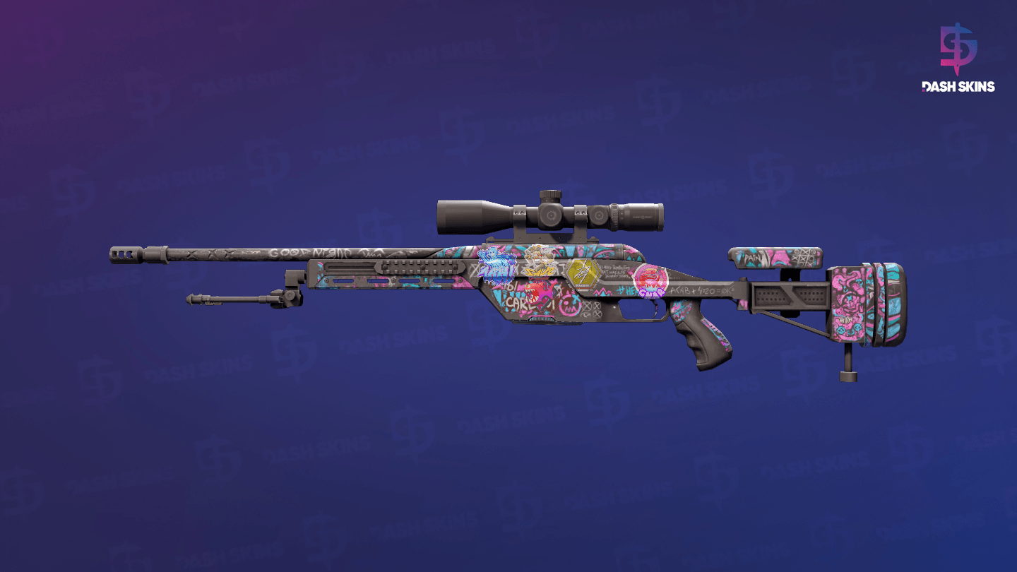SSG 08 | Fever Dream (Well-Worn) Screenshot Playside