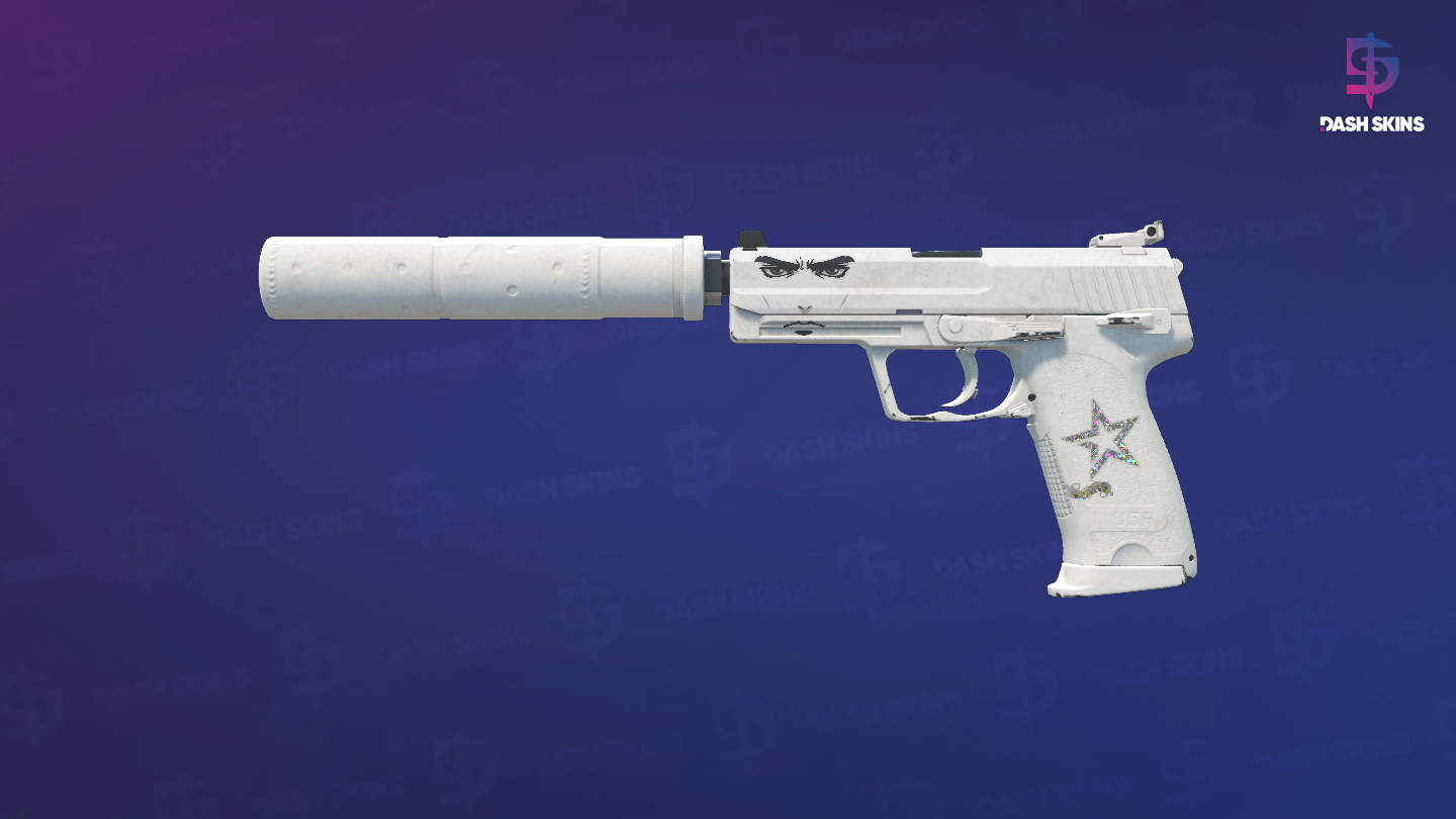 USP-S | Whiteout (Minimal Wear) Screenshot Playside