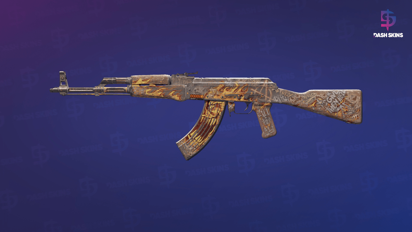 StatTrak™ AK-47 | Searing Rage (Battle-Scarred) Screenshot Playside