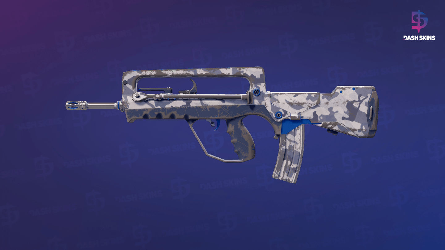 FAMAS | Yeti Camo (Well-Worn) Screenshot Playside