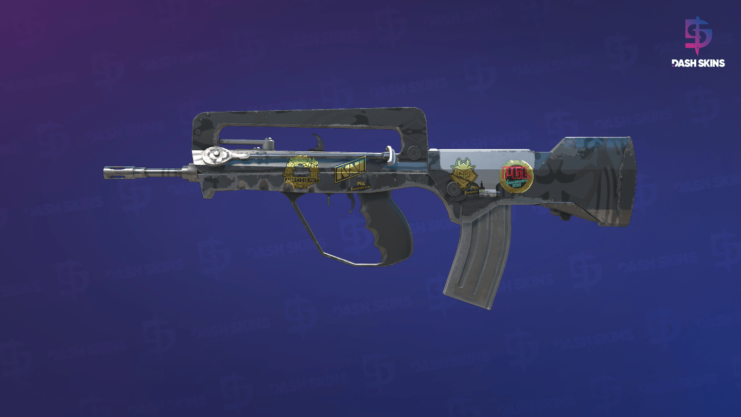 Souvenir FAMAS | Dark Water (Field-Tested) Screenshot Playside