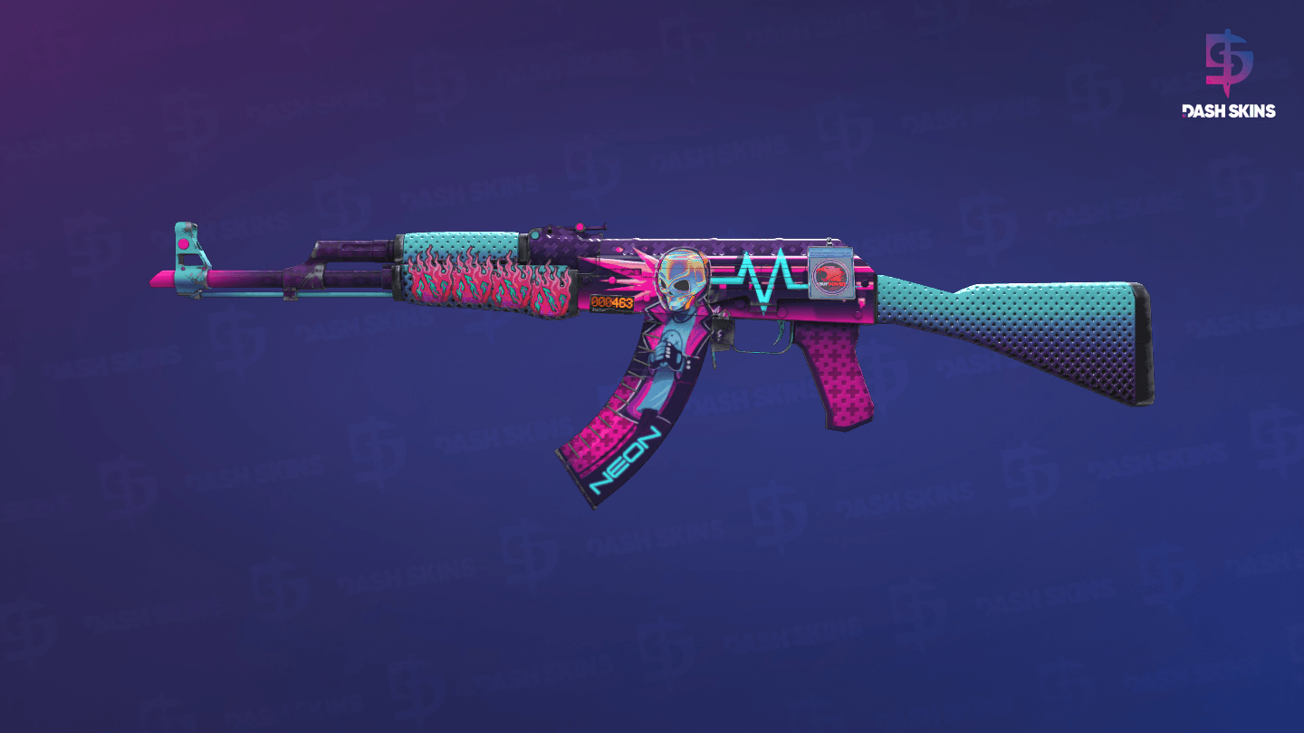 StatTrak™ AK-47 | Neon Rider (Minimal Wear) Screenshot Playside