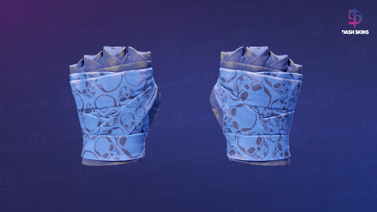 ★ Hand Wraps | Cobalt Skulls (Field-Tested) Screenshot Playside