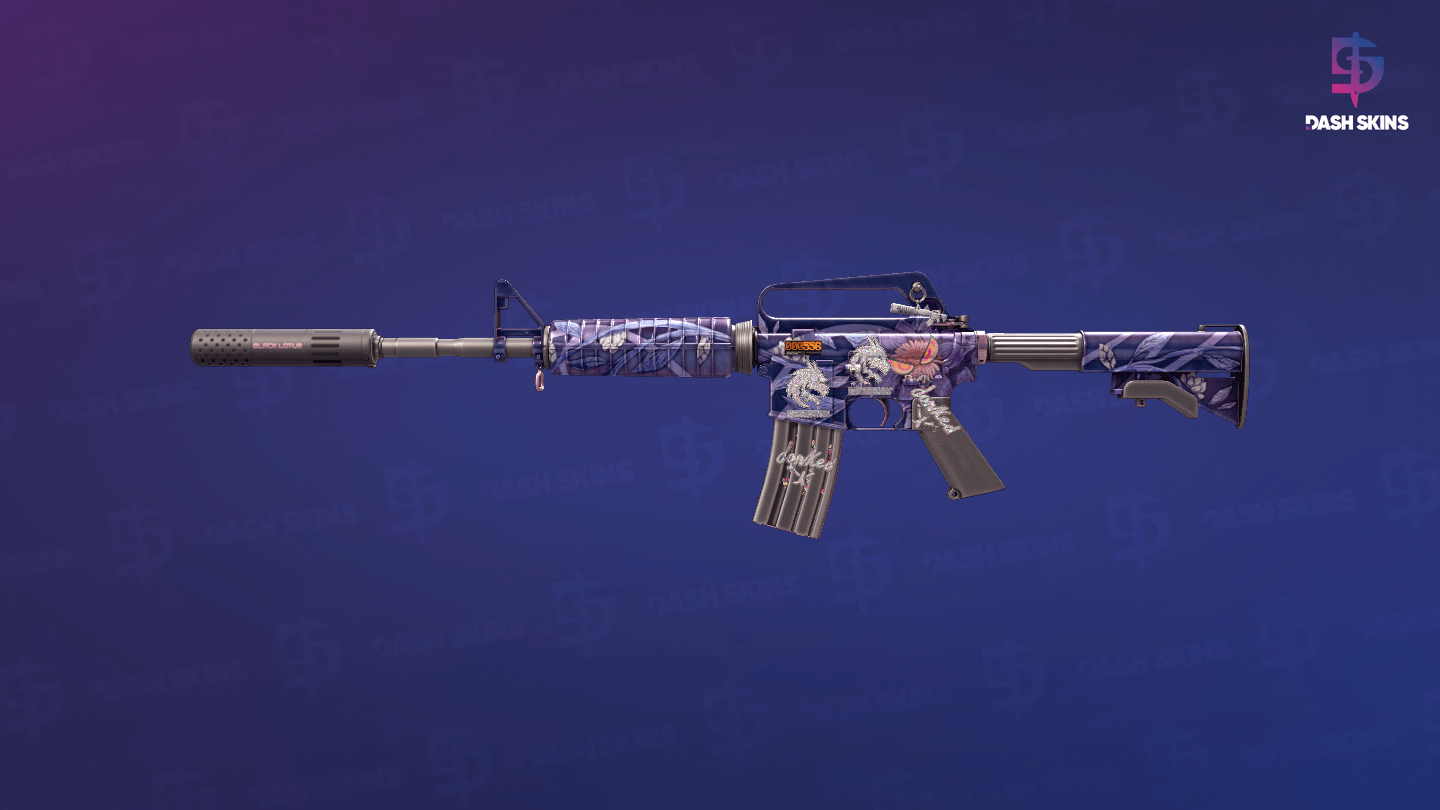 StatTrak™ M4A1-S | Black Lotus (Minimal Wear) Screenshot Playside
