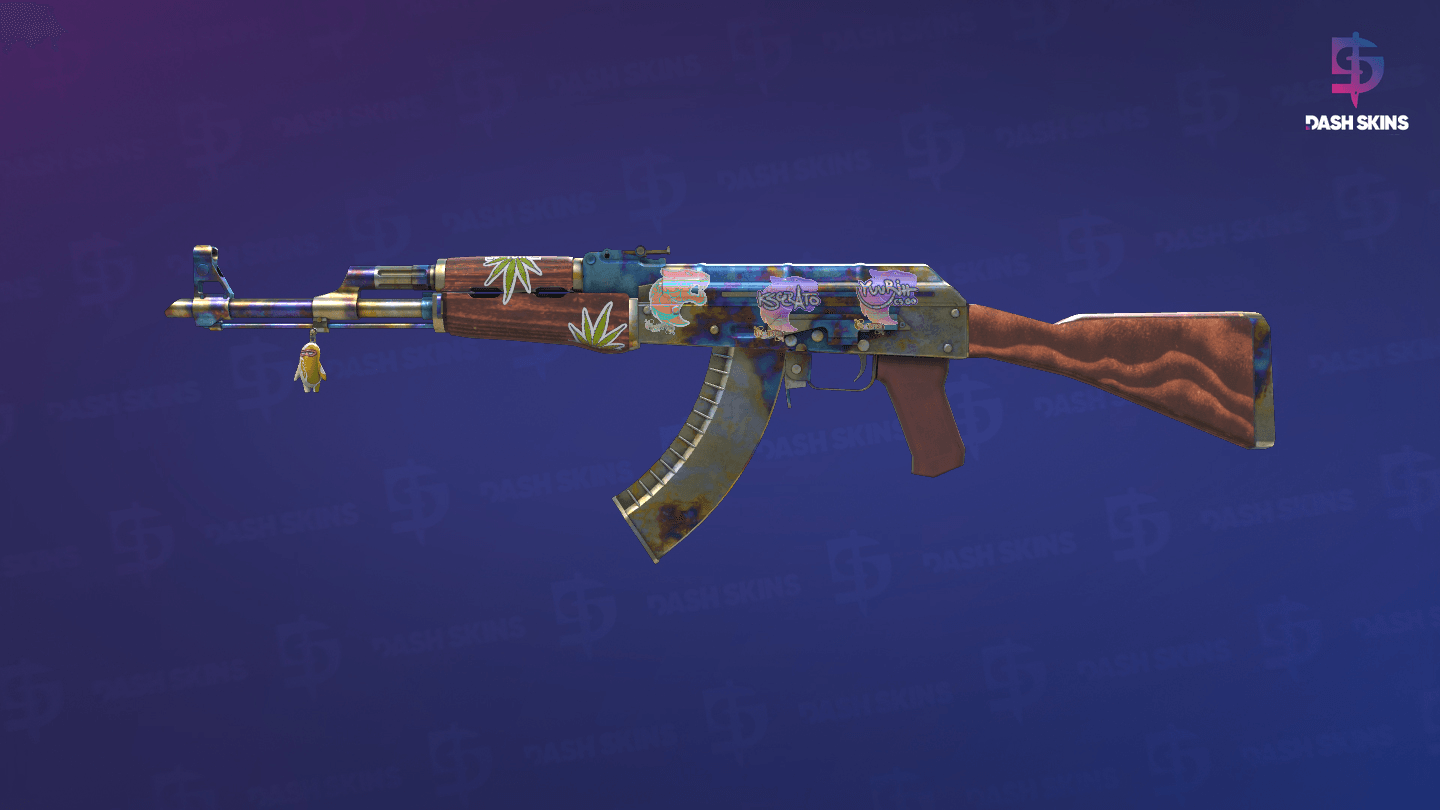 AK-47 | Case Hardened (Well-Worn) Screenshot Playside