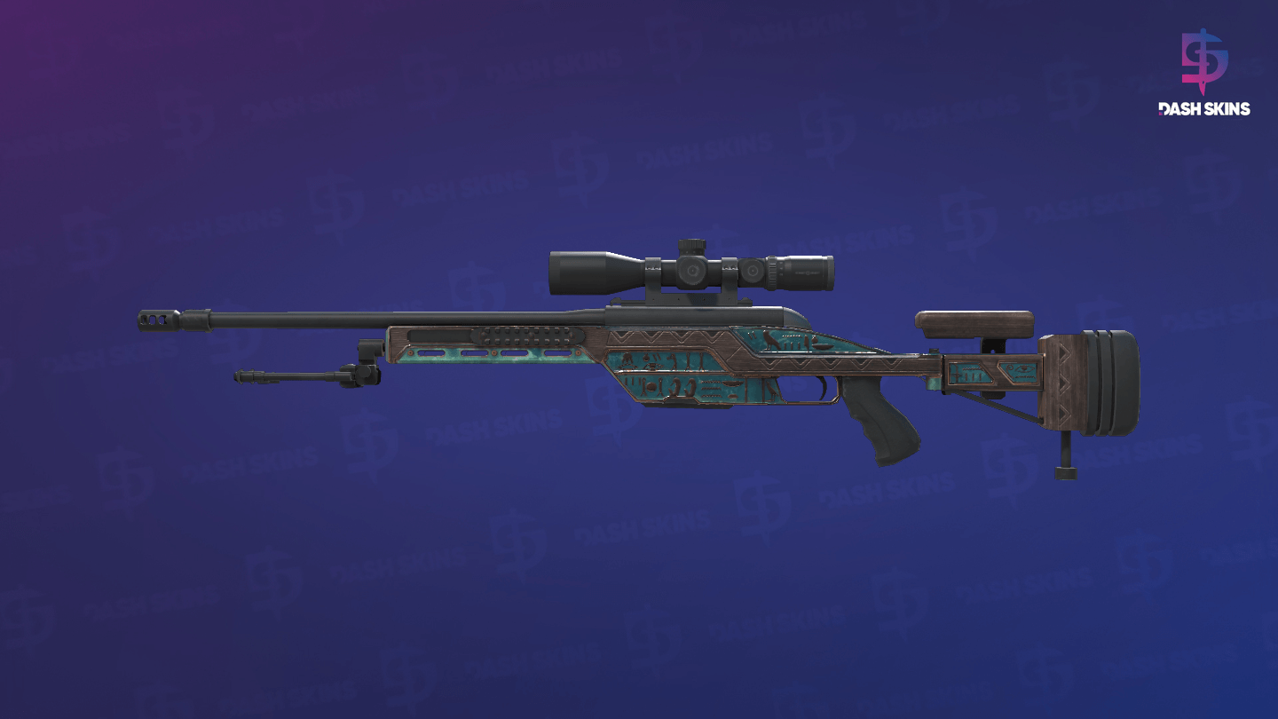 SSG 08 | Azure Glyph (Minimal Wear) Screenshot Playside