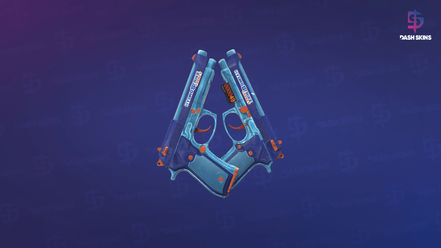 StatTrak™ Dual Berettas | Hydro Strike (Field-Tested) Screenshot Playside