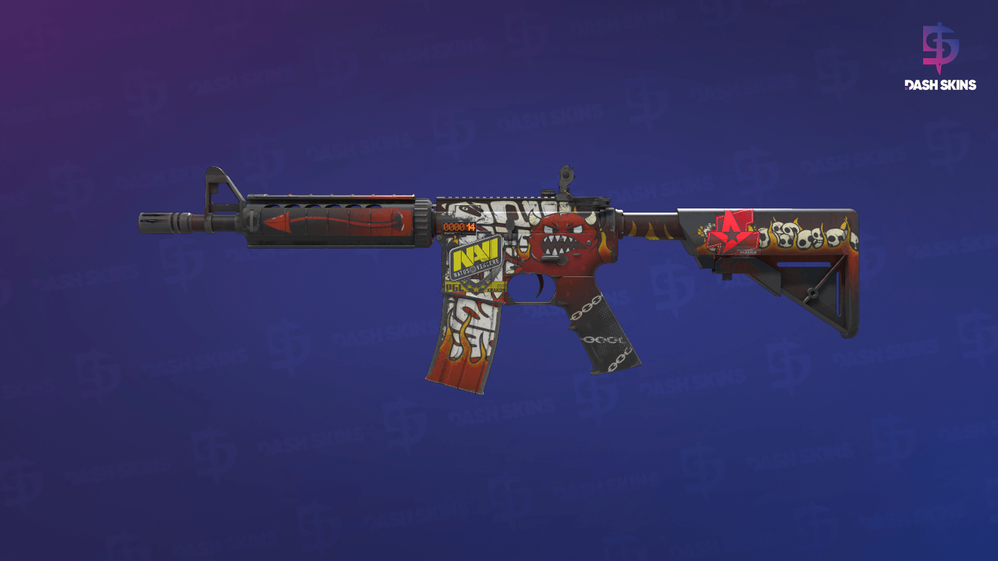 StatTrak™ M4A4 | Hellfire (Field-Tested) Screenshot Playside