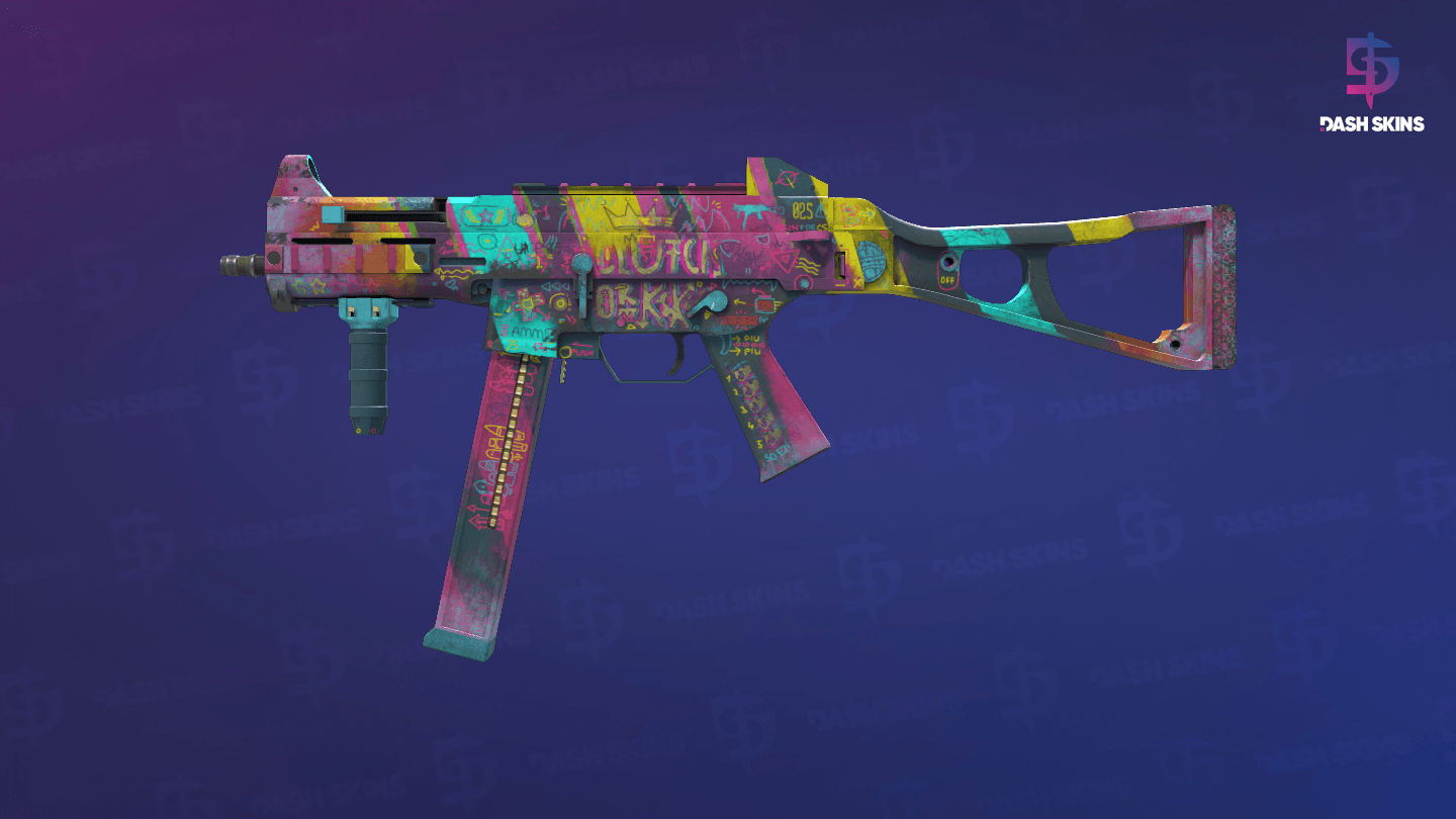 UMP-45 | Wild Child (Well-Worn) Screenshot Playside