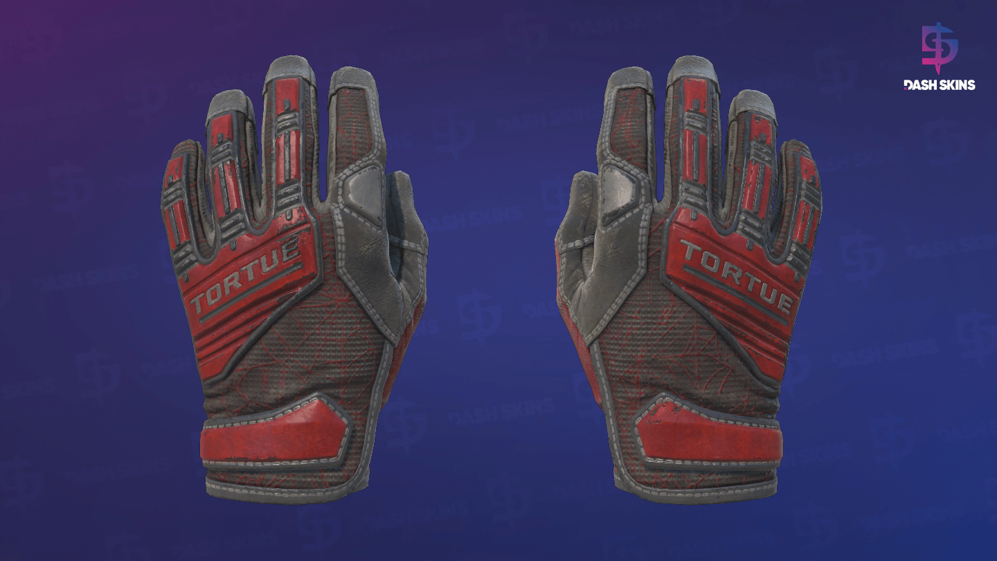 ★ Specialist Gloves | Crimson Web (Well-Worn) Screenshot Playside