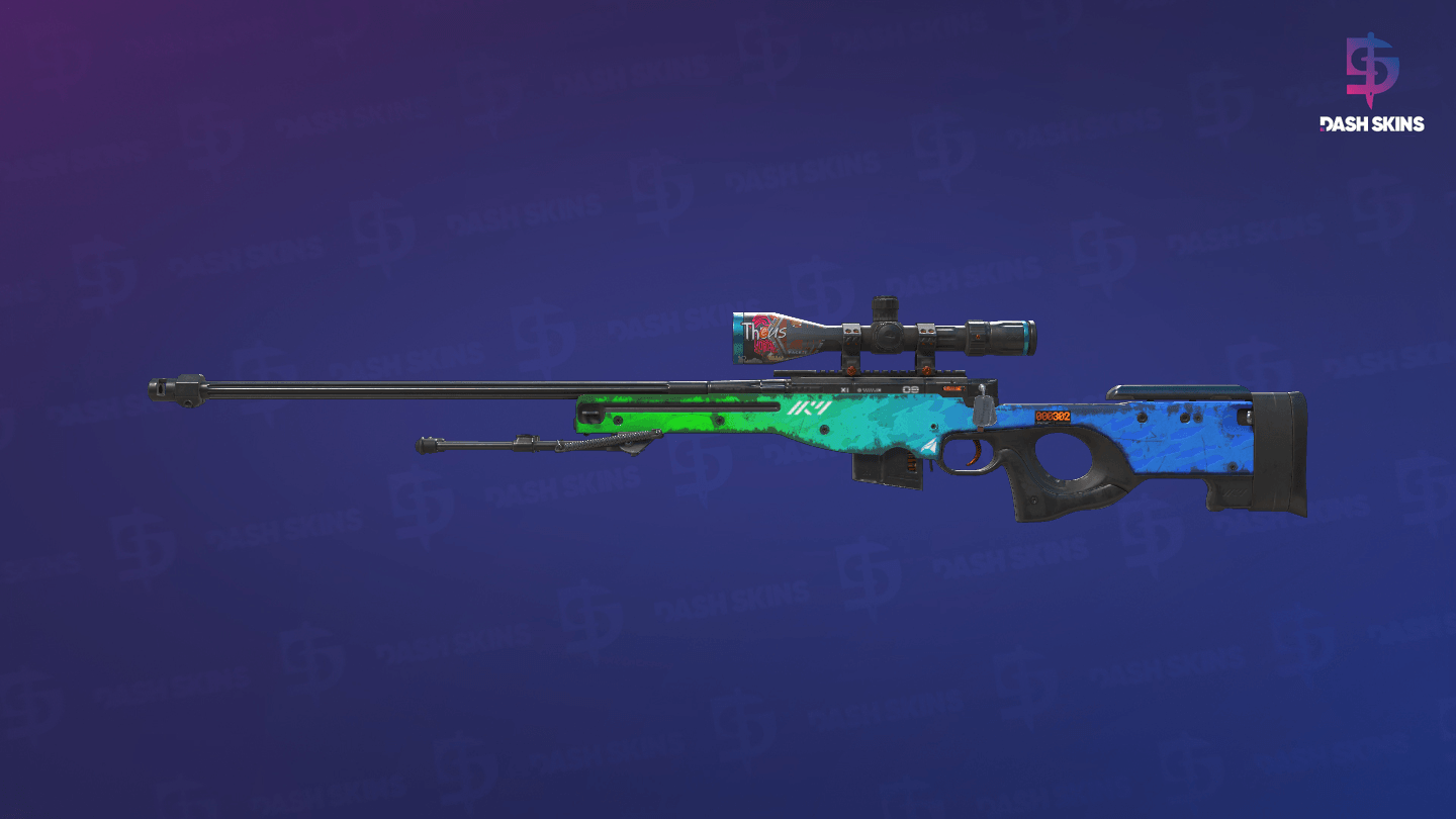 StatTrak™ AWP | Ice Coaled (Well-Worn) Screenshot Playside