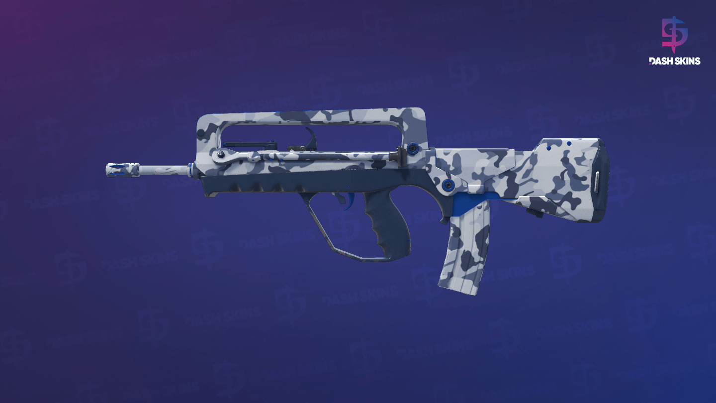 FAMAS | Yeti Camo (Minimal Wear) Screenshot Playside