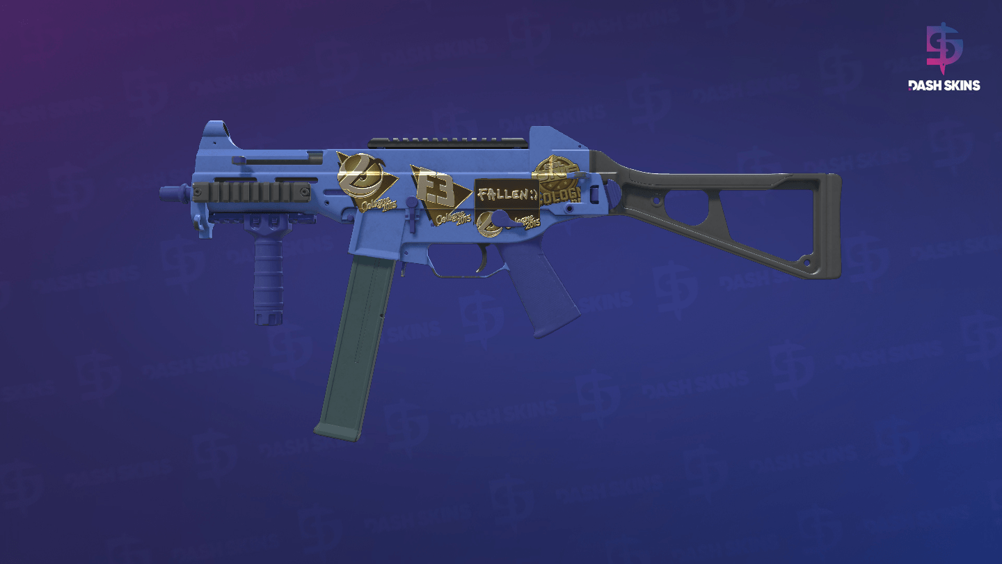 Souvenir UMP-45 | Indigo (Minimal Wear) Screenshot Playside