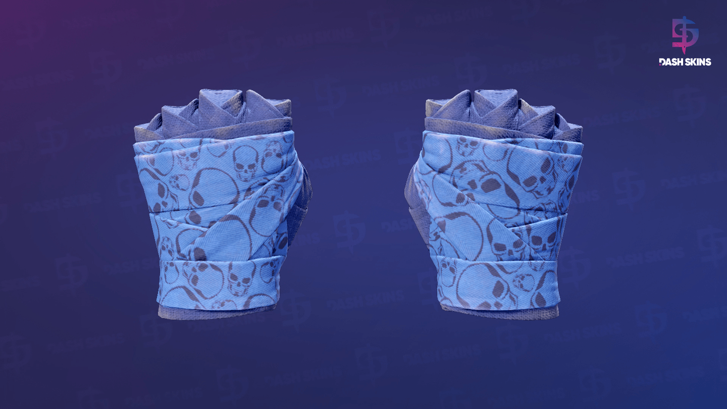 ★ Hand Wraps | Cobalt Skulls (Field-Tested) Screenshot Playside