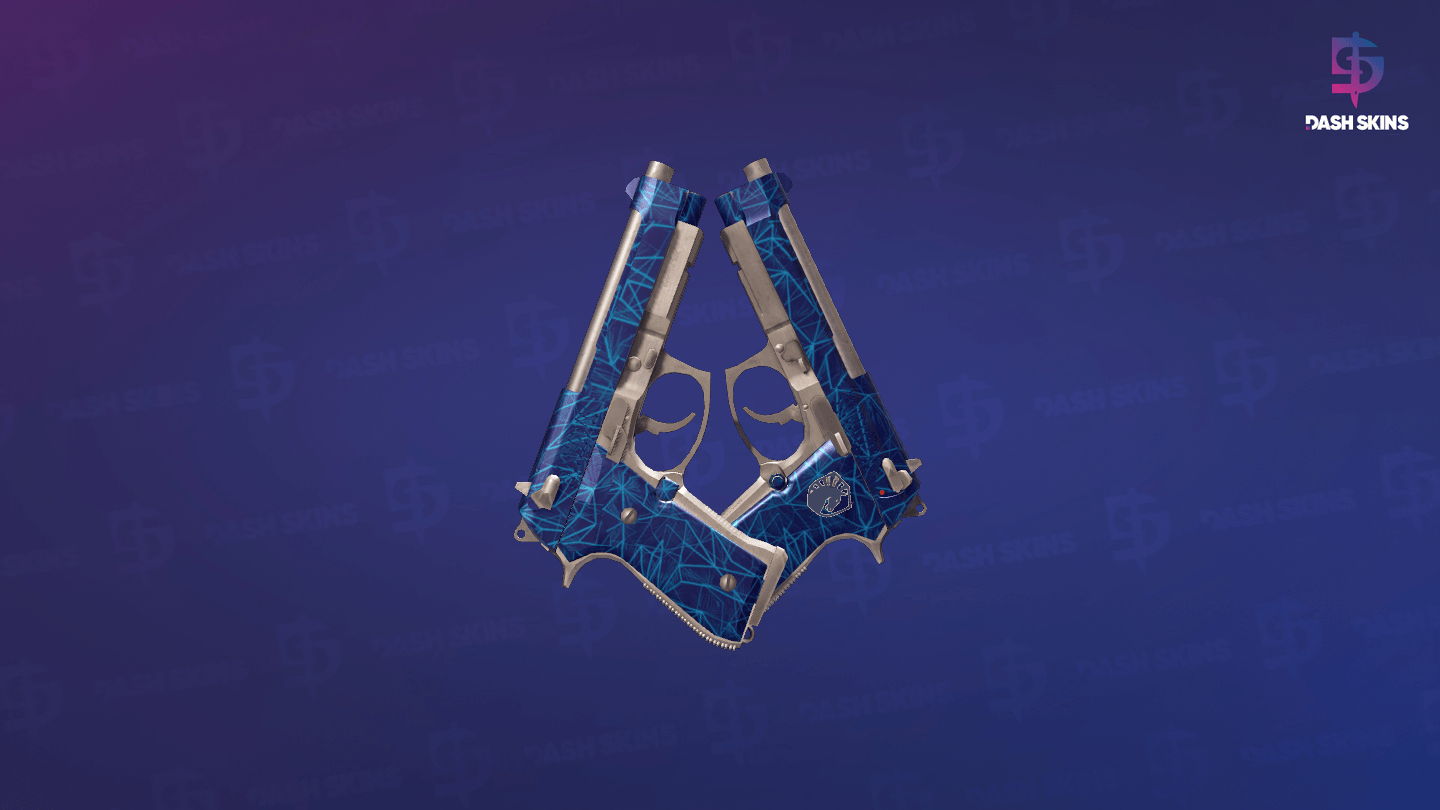 Dual Berettas | Cobalt Quartz (Factory New) Screenshot Playside