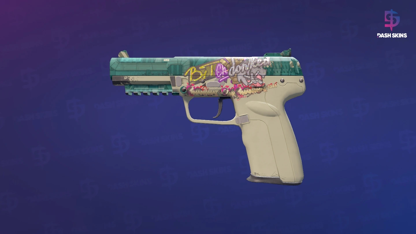 Souvenir Five-SeveN | Coolant (Minimal Wear) Screenshot Playside