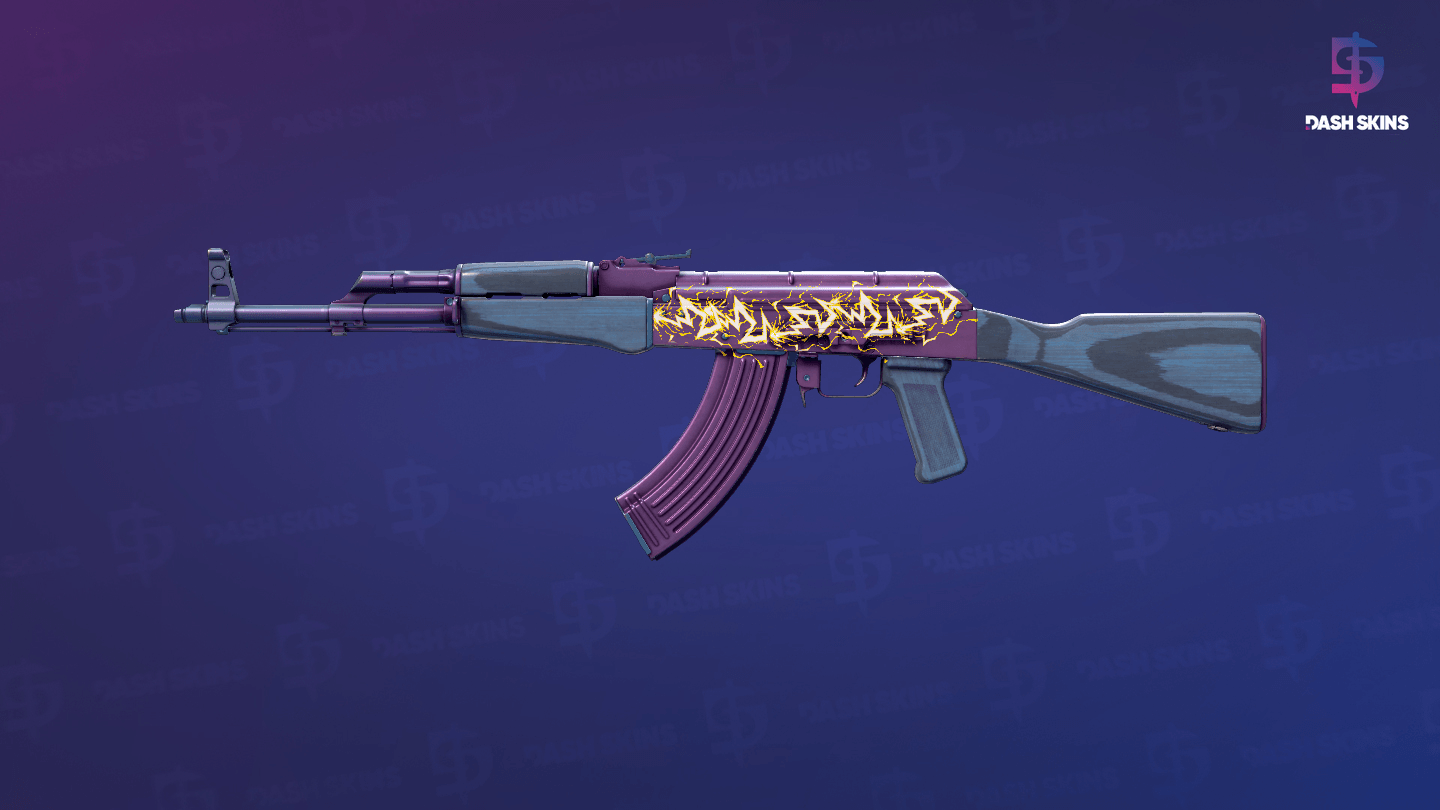 AK-47 | Midnight Laminate (Minimal Wear) Screenshot Playside
