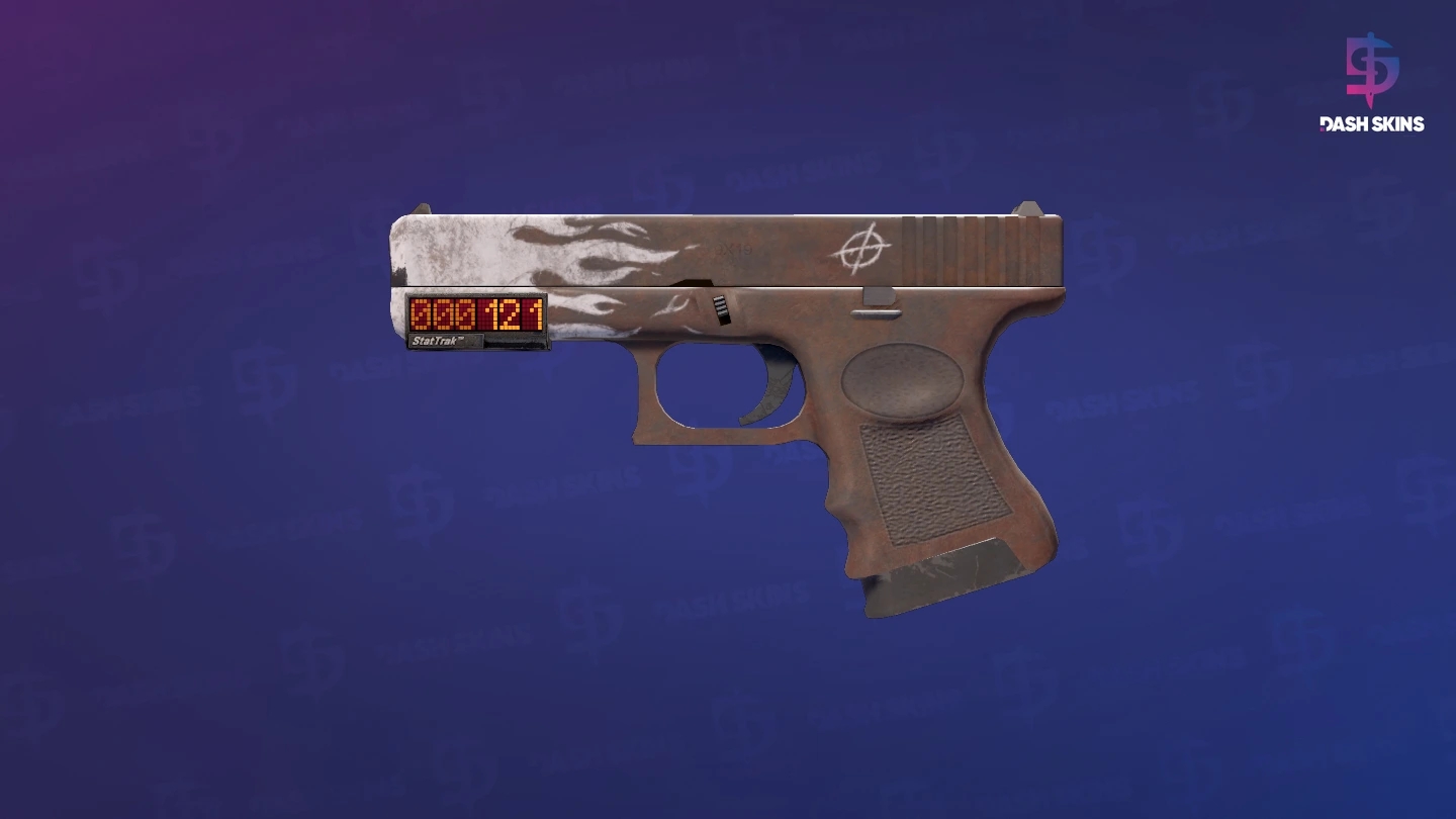 StatTrak™ Glock-18 | Oxide Blaze (Minimal Wear) Screenshot Playside