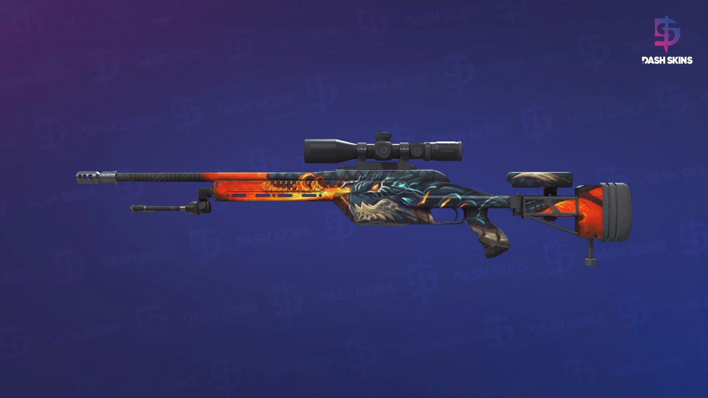 SSG 08 | Dragonfire (Minimal Wear) Screenshot Playside