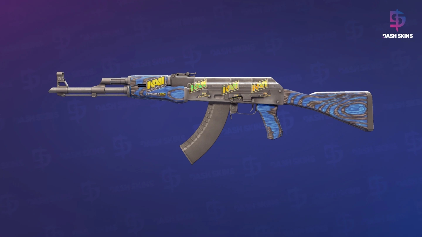 AK-47 | Blue Laminate (Minimal Wear) Screenshot Playside