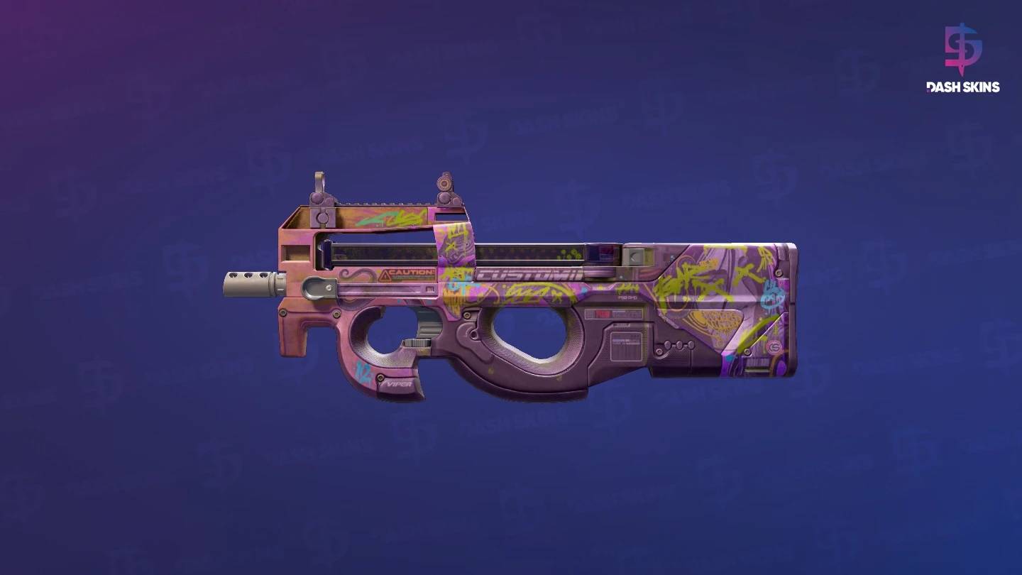 P90 | Neoqueen (Battle-Scarred) Screenshot Playside