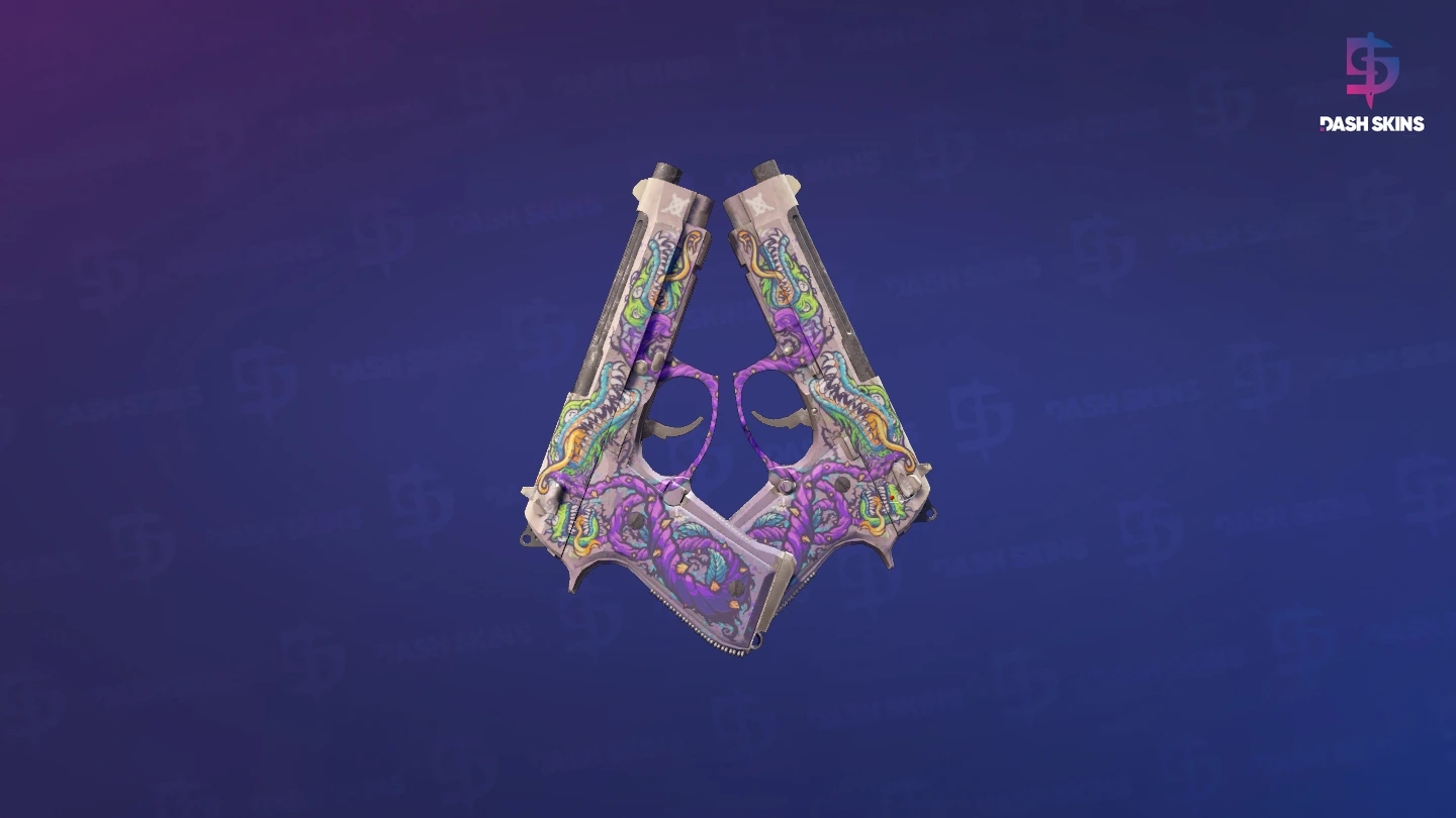 Dual Berettas | Flora Carnivora (Field-Tested) Screenshot Playside