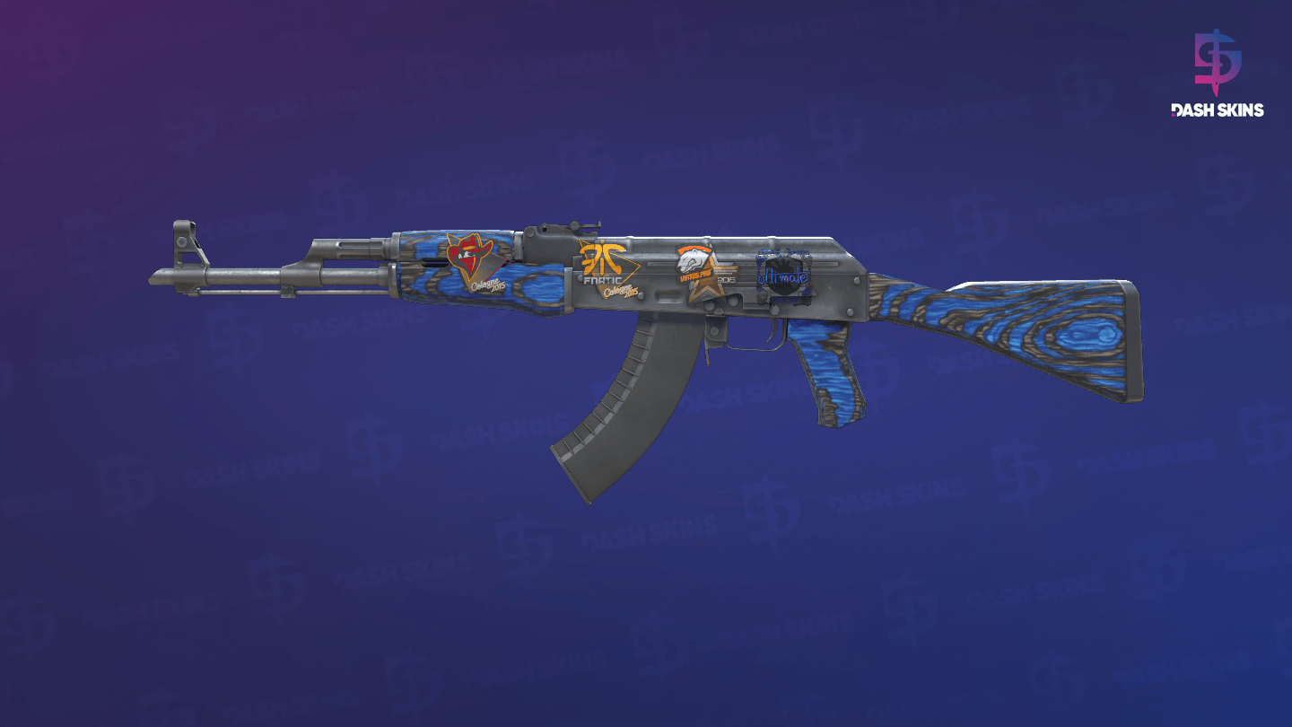 AK-47 | Blue Laminate (Minimal Wear) Screenshot Playside
