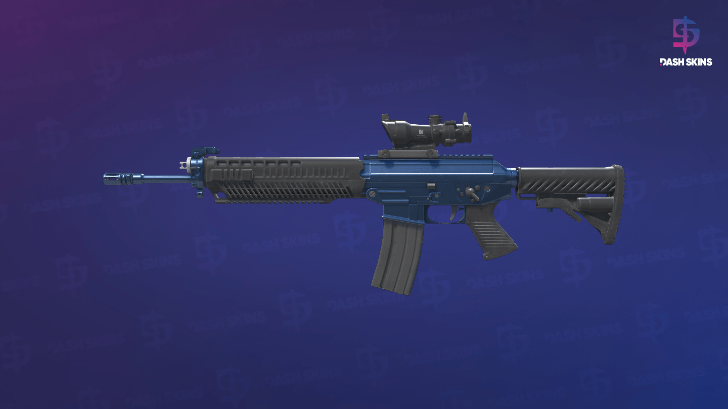 SG 553 | Anodized Navy (Minimal Wear) Screenshot Playside