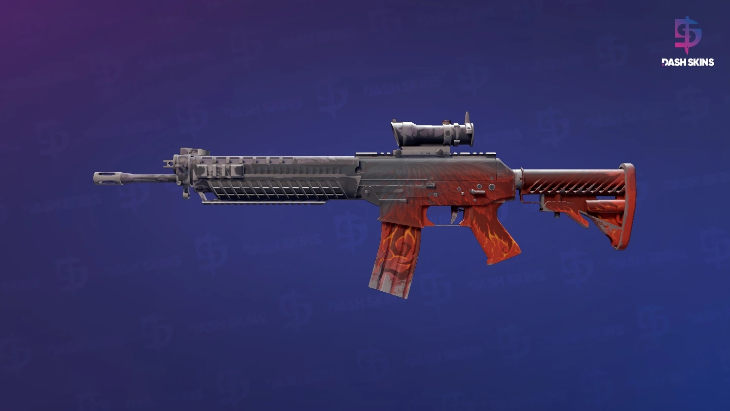 SG 553 | Darkwing (Battle-Scarred) Screenshot Playside