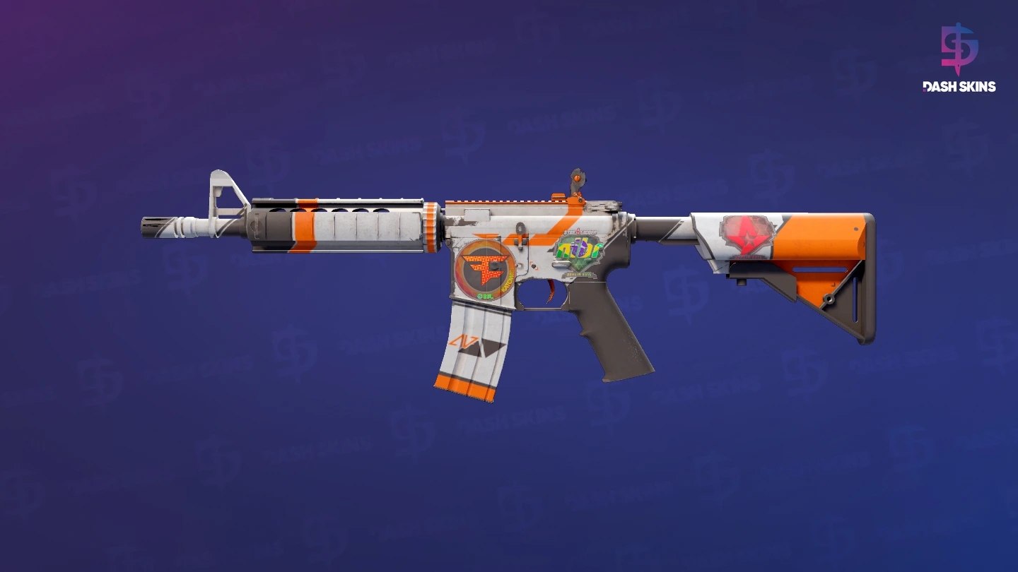 M4A4 | Asiimov (Battle-Scarred) Screenshot Playside