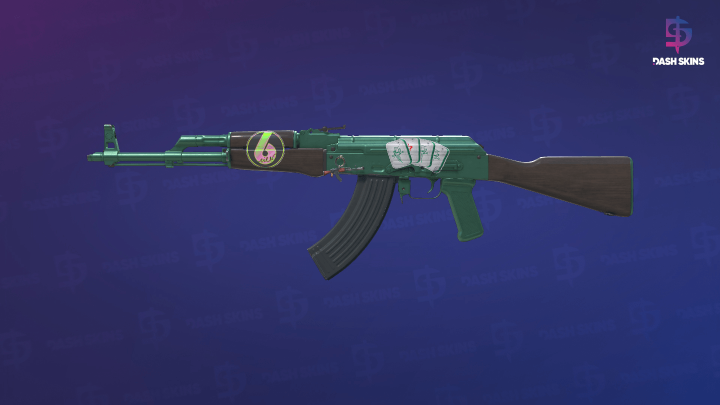 AK-47 | Wintergreen (Minimal Wear) Screenshot Playside