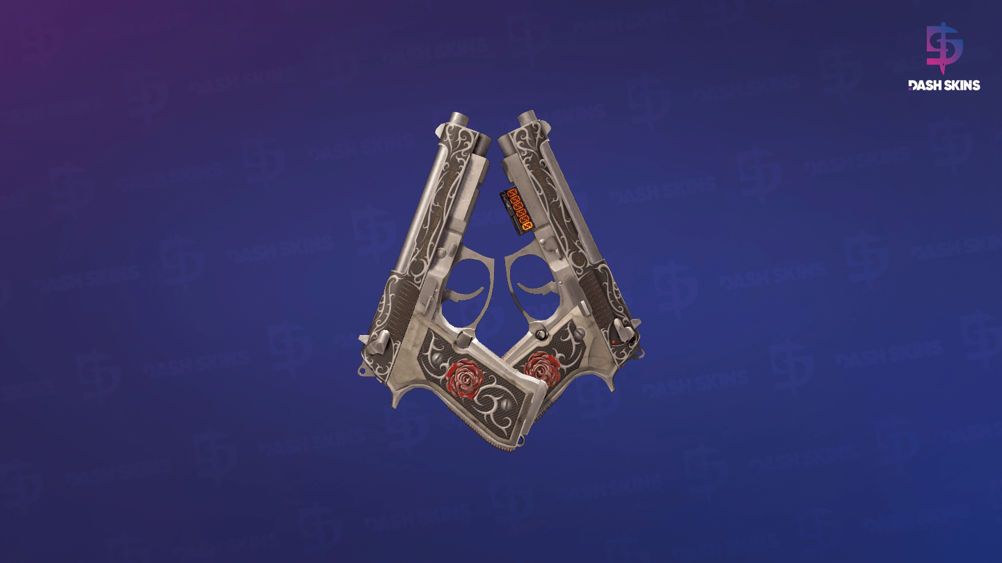 StatTrak™ Dual Berettas | Balance (Well-Worn) Screenshot Playside