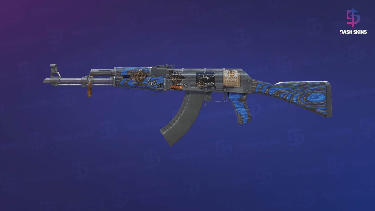 StatTrak™ AK-47 | Blue Laminate (Field-Tested) Screenshot Playside