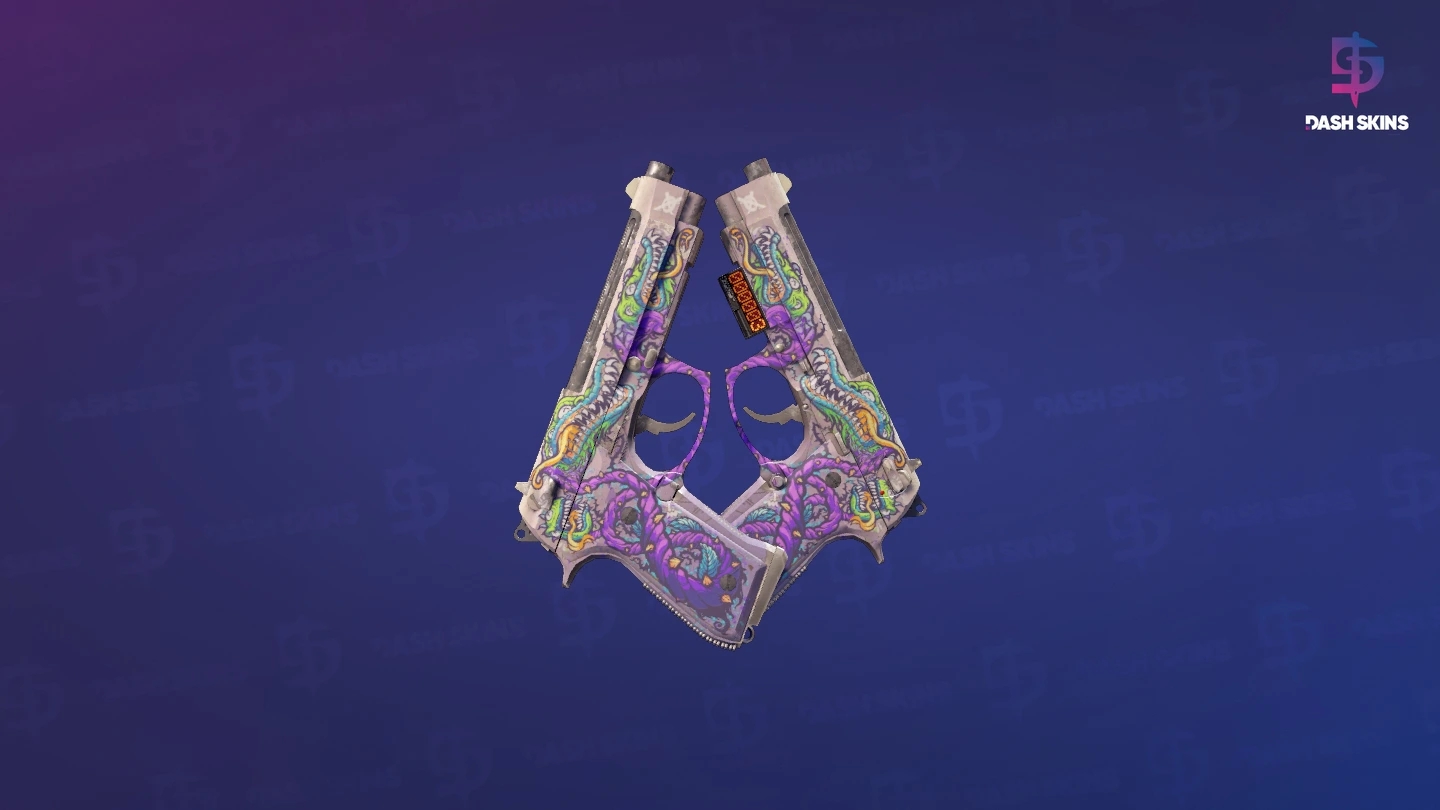 StatTrak™ Dual Berettas | Flora Carnivora (Field-Tested) Screenshot Playside