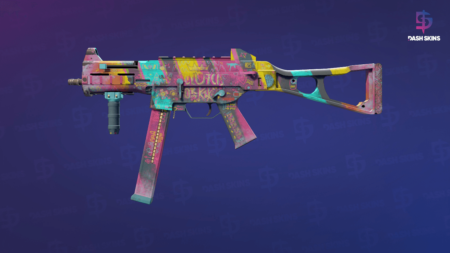 UMP-45 | Wild Child (Well-Worn) Screenshot Playside
