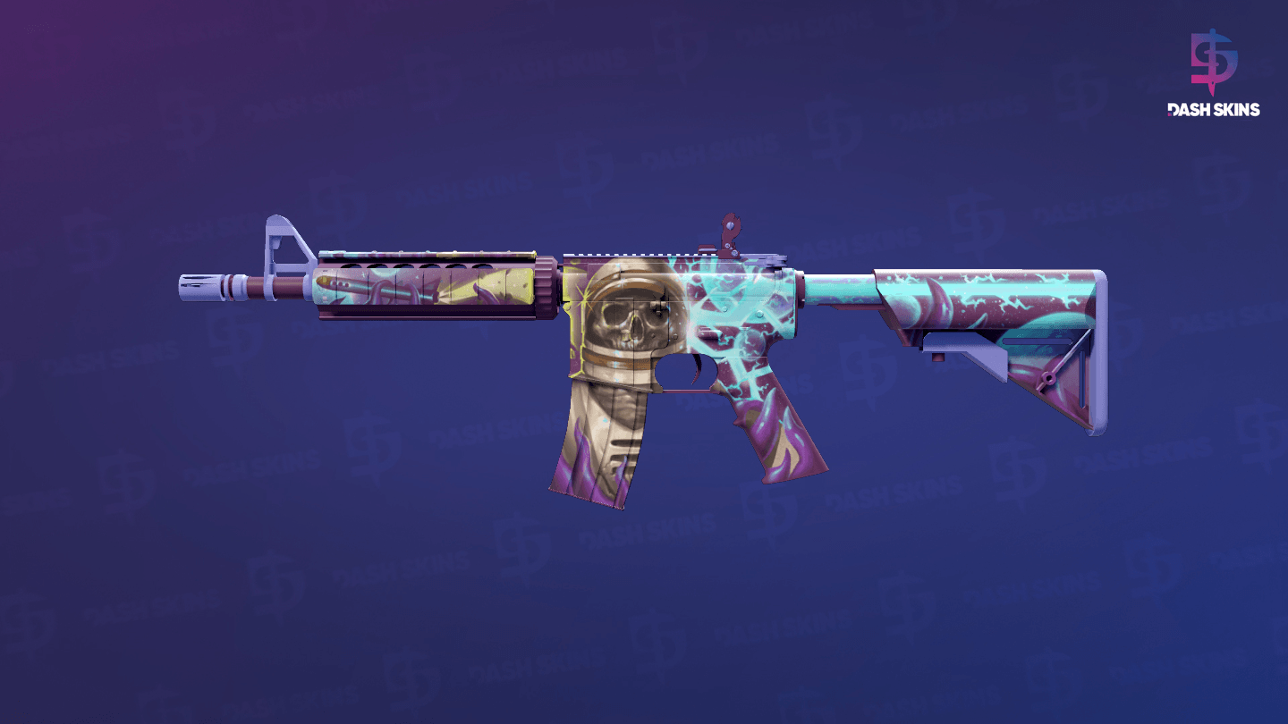 M4A4 | Desolate Space (Minimal Wear) Screenshot Playside