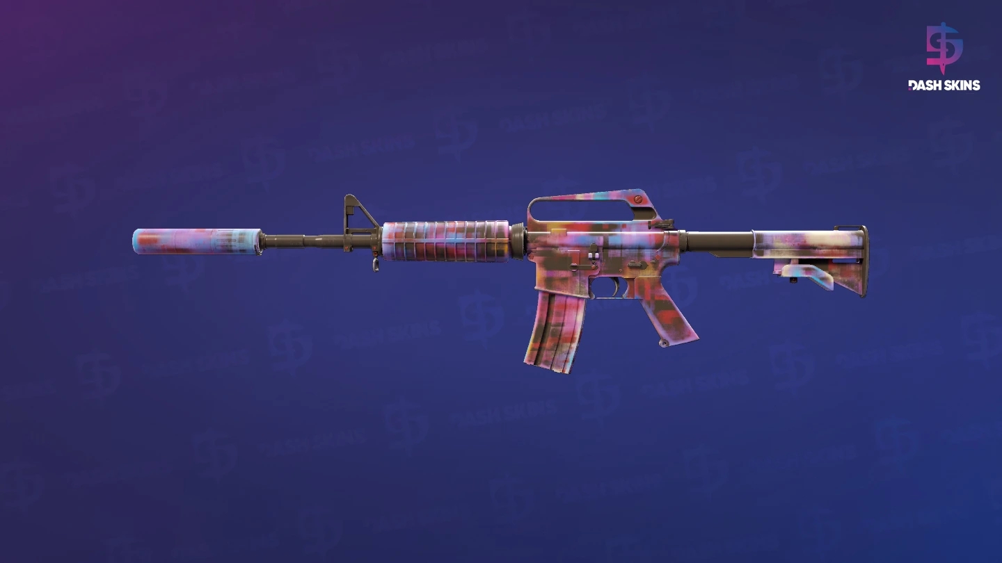 M4A1-S | Glitched Paint (Minimal Wear) Screenshot Playside