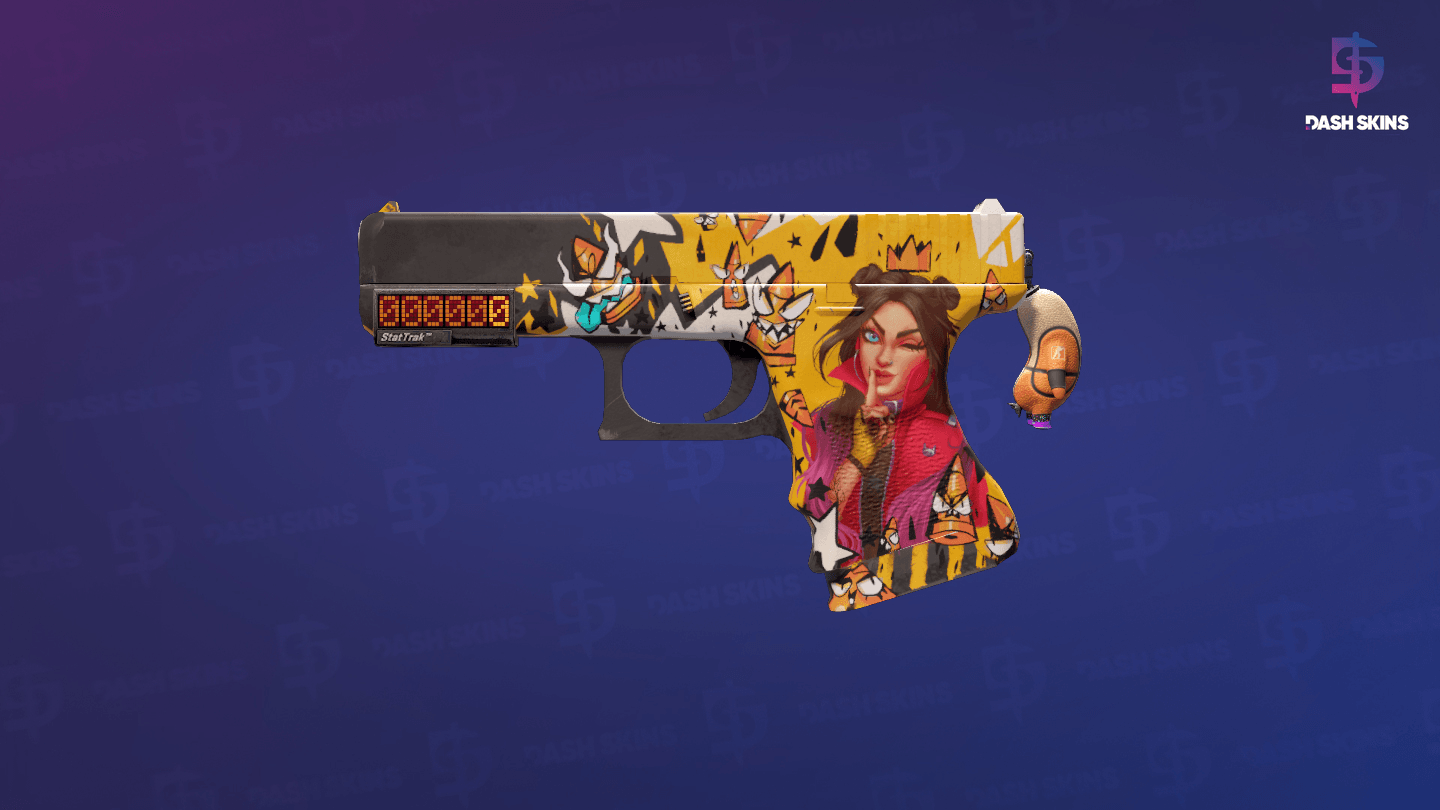 StatTrak™ Glock-18 | Bullet Queen (Minimal Wear) Screenshot Playside