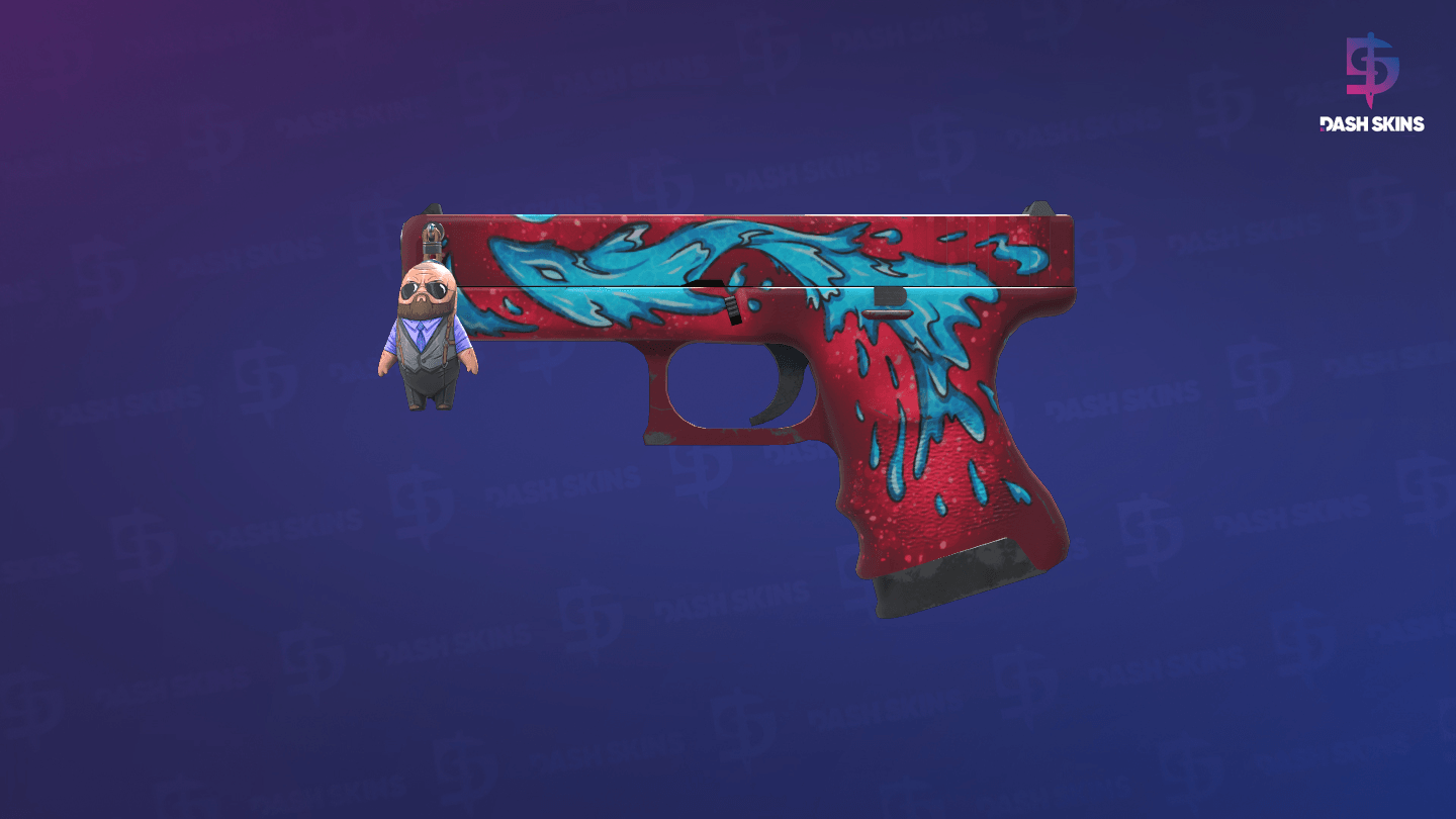Glock-18 | Water Elemental (Minimal Wear) Screenshot Playside