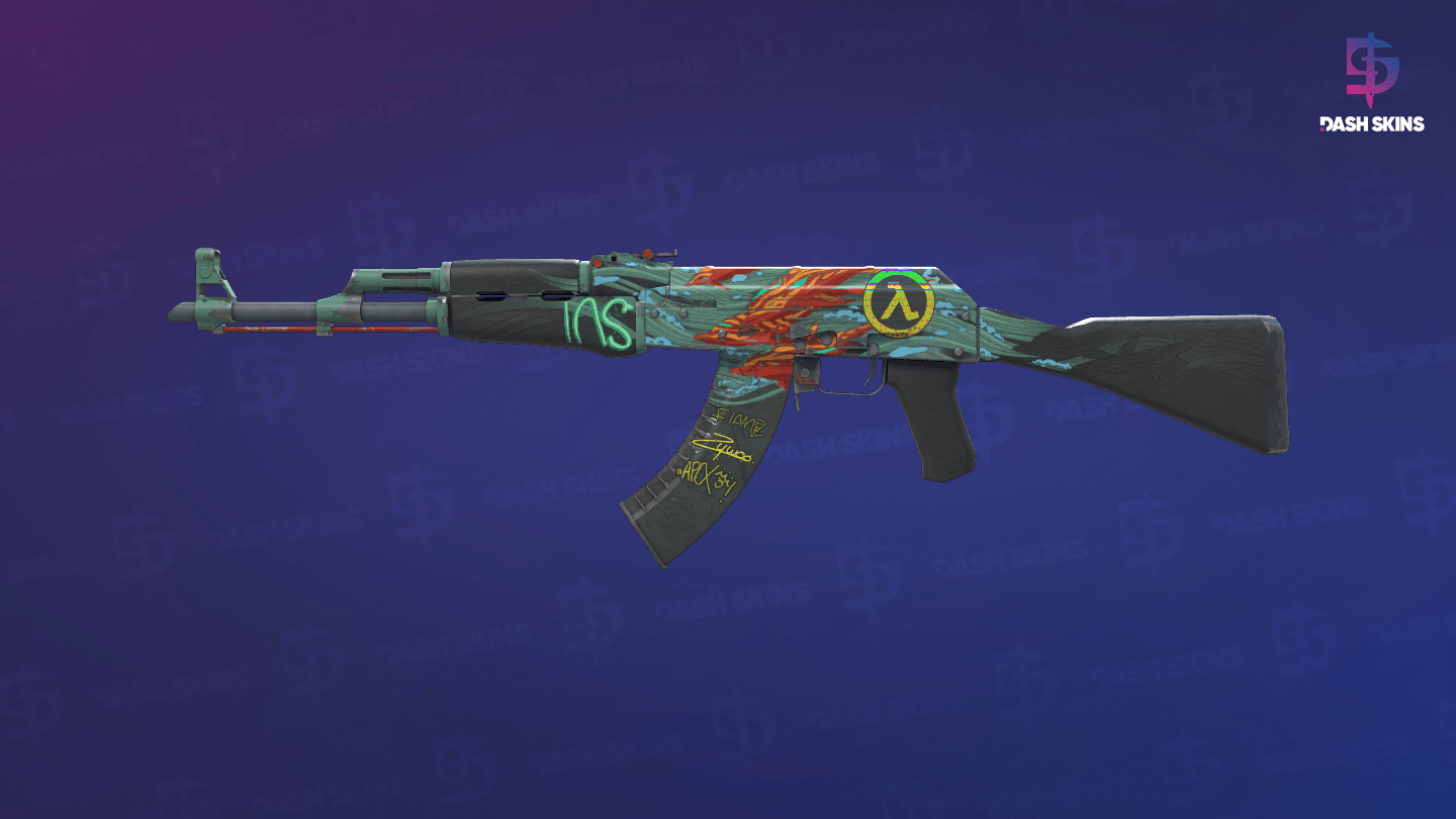 AK-47 | Aquamarine Revenge (Field-Tested) Screenshot Playside