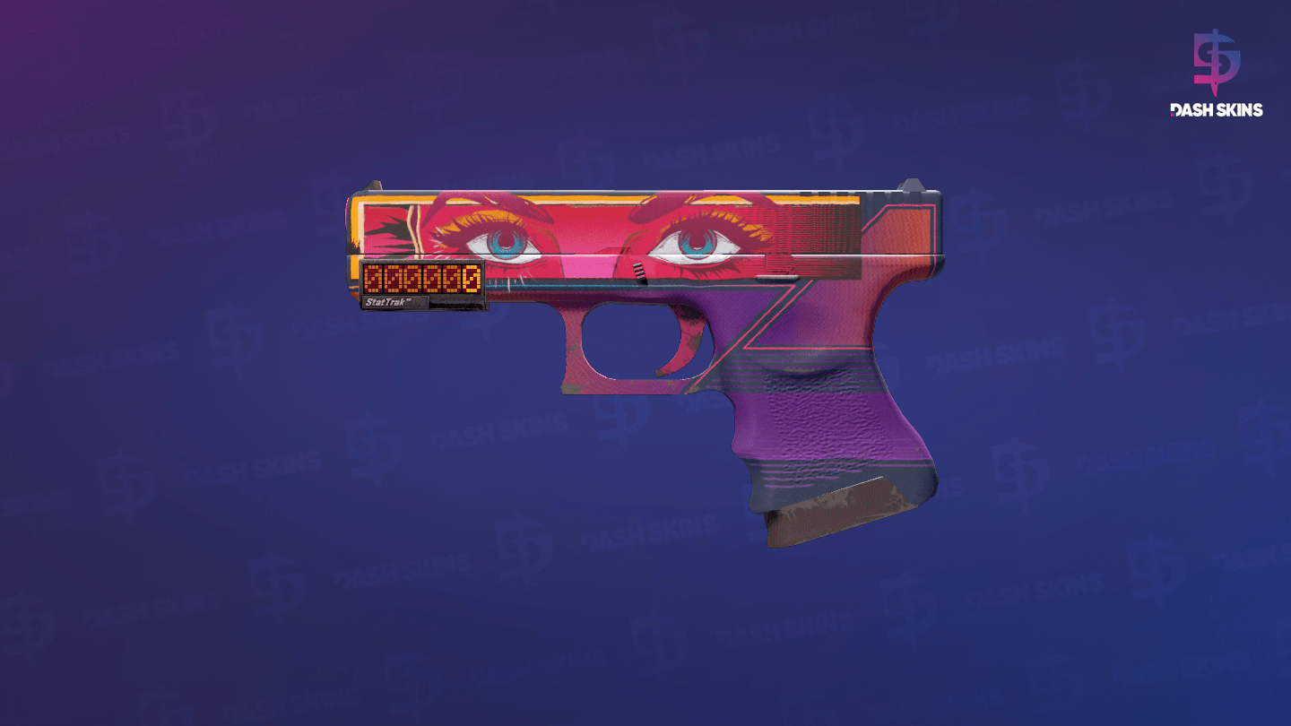 StatTrak™ Glock-18 | Vogue (Minimal Wear) Screenshot Playside