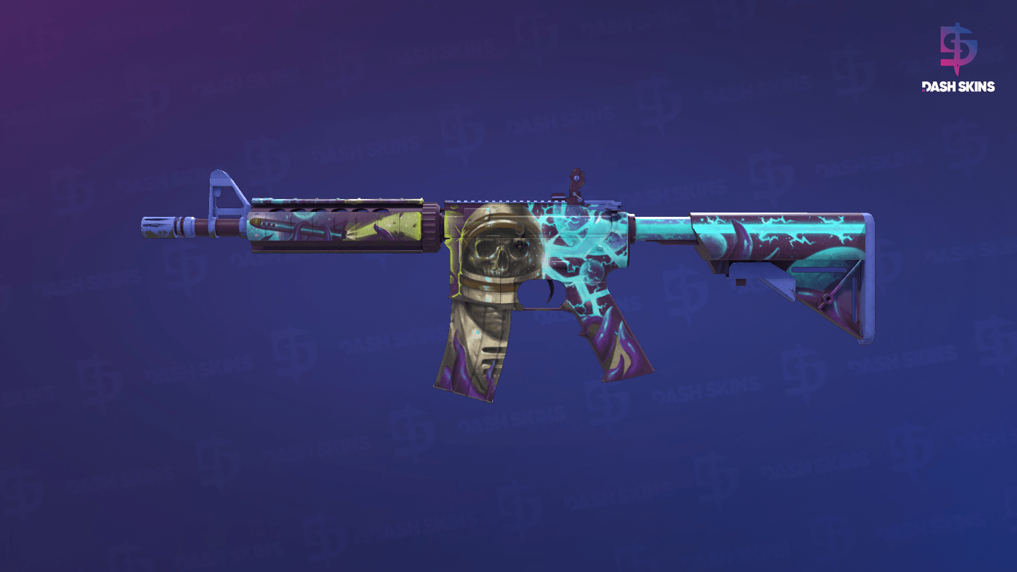 M4A4 | Desolate Space (Well-Worn) Screenshot Playside