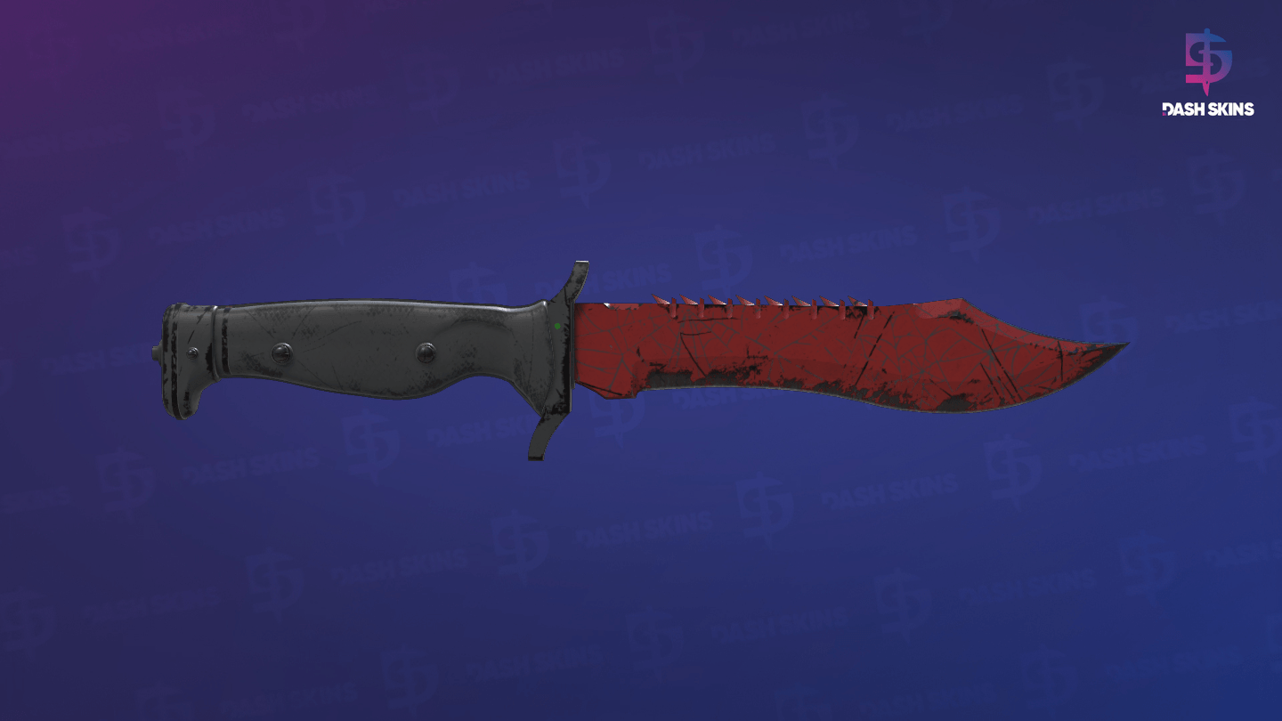 ★ Bowie Knife | Crimson Web (Well-Worn) Screenshot Playside