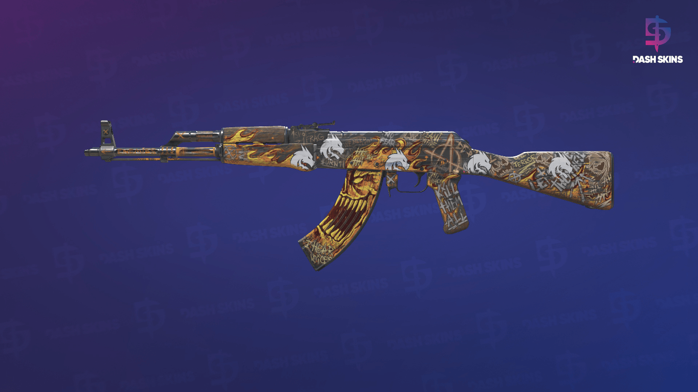 AK-47 | Searing Rage (Field-Tested) Screenshot Playside