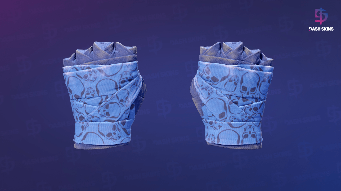 ★ Hand Wraps | Cobalt Skulls (Field-Tested) Screenshot Playside