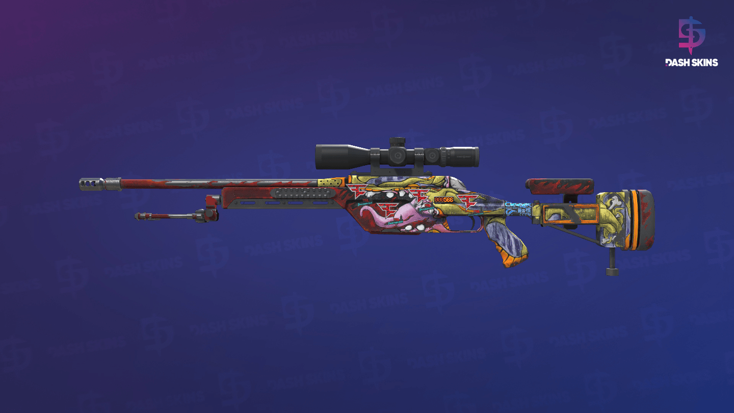 StatTrak™ SSG 08 | Bloodshot (Field-Tested) Screenshot Playside